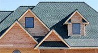 Dark shingle roof with dormers installed by J.L. Jones Roofing